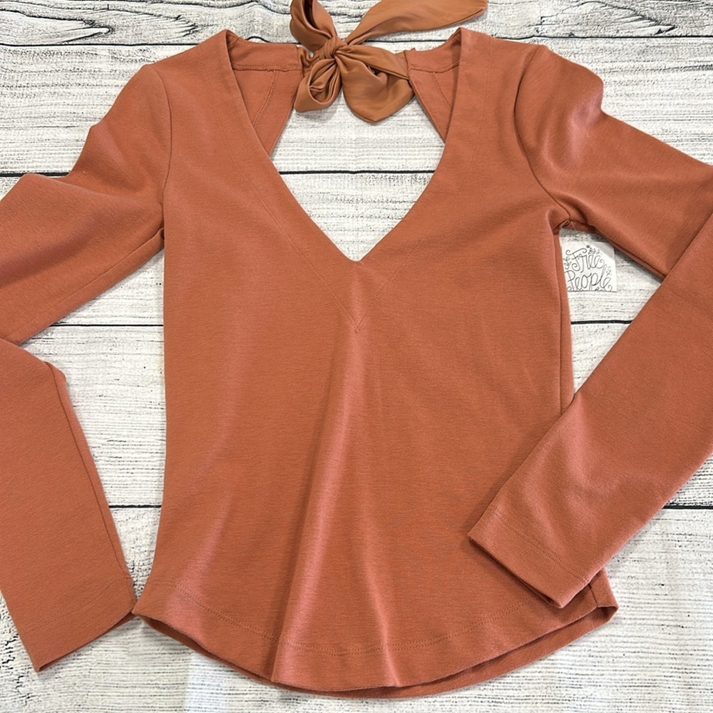 Free People • Terra Cotta Top • Sz XS • NWT! - Picture 6 of 11
